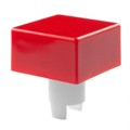 AT419C - CAP PUSHBUTTON SQUARE RED