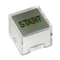 AT3023J02 - CAP PUSHBUTTON SQ CLEAR/GRN/RED