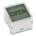 AT3023J04 - CAP PUSHBUTTON SQ CLEAR/GRN/RED