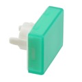 AT4021FB - CAP PUSHBUTTON RECT GREEN/WHITE