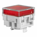 AT478JC - CAP PUSHBUTTON SQUARE CLEAR/RED