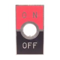 AT202 - ON-OFF PLATE FOR 12MM BUSHING