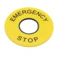 61-9970.2 - LEGEND PLATE FOR EMERGENCY-STOP