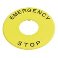A02-U27Y - EMERG STOP PLATE A02ESI/ESH
