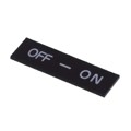 A22Z-3443B-10 - LEGEND PLATE STD "OFF-ON" A22SER
