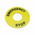 704.963.6 - MARKING PLATE D60 YELLOW EMERGEN