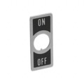 SPA32 - SWITCH PLATE USED W/ONOFF 1/4"