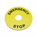 704.963.1 - MARKING PLATE D90 YELLOW EMERGEN