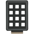 88-101 - CLEAR OVERLAY FOR 12 KEY KEYPAD