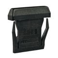 AT497 - END BARRIER BLACK POLY LB SER