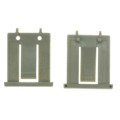 A7D-2M - END CAP GRAY FRNT MNT 2PC