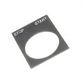 2LP199 - LEGEND PLATE 22 MM STOP START