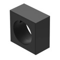 61-9250.0 - KEYLOCK FRONT BEZEL BLACK 20X20