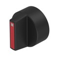 61-9028.20 - ROTATING KNOB BLACK/RED D18 PLAS