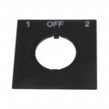 HWAS-316 - 22MM 1-OFF-2 NAMEPLATE