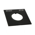 HWAS-221 - 22MM START-STOP NAMEPLATE