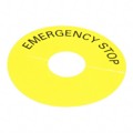 45-50J.140S - EMERGENCY-STOP LEGEND SELF-ADHES