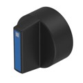 61-9028.60 - ROTATING KNOB BLACK/BLUE D18 PLA