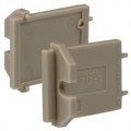 A7D-1M - END CAP GRAY BACK MNT 2PCS