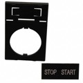 HWAM-222 - 22MM STOP-START NAMEPLATE