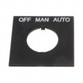 HWAS-309 - 22MM OFF-MAN-AUTO NAMEPLATE