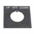 HWAS-315 - 22MM UP-OFF-DOWN NAMEPLATE