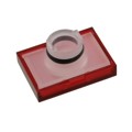 64T2 - LENS SET RECT RED 3PCS