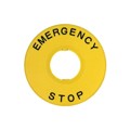 HWAV-27 - 22MM EMERGENCY STOP NAMEPLATE"