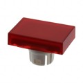 51-901.2 - LENS RED FLAT 15.2X21.2 PLASTIC