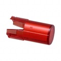 11-931.2 - LENS RED D8,4 PLASTIC TRANSLUCEN