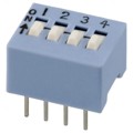 206-4 - SWITCH SLIDE DIP SPST 50MA 24V