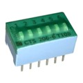 206-6LPST - SWITCH SLIDE DIP SPST 50MA 24V