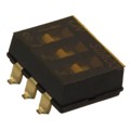 SDA03H0SBR - SWITCH SLIDE DIP SPST 25MA 24V