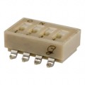 90HBW04P - SWITCH SLIDE DIP SPST 25MA 24V