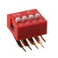 KAS2104ET - SWITCH SLIDE DIP SPST 25MA 24V