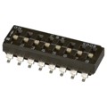 SD08H1SK - SWITCH SLIDE DIP SPST 100MA 25V