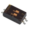 GDH02S - SWITCH SLIDE DIP SPST 25MA 24V