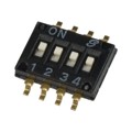 97C04S - SWITCH SLIDE DIP SPST 25MA 24V