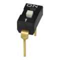 DS04-254-2S-01BK - DIP SWITCH, SPST, 2.54 PITCH, FL