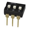 DS04-254-1-03BK-SMT - DIP SWITCH, SPST, 2.54 PITCH, RA