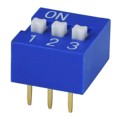 DS01-254-L-03BE - DIP SWITCH, SPST, 2.54 PITCH, RA