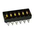 219-6LPSTR - SWITCH SLIDE DIP SPST 100MA 20V