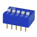 DS01C-254-L-05BE - DIP SWITCH, SPST, 2.54 PITCH, RA
