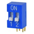 DS03-254-02BE - DIP SWITCH, SPST, 2.54 PITCH, RA