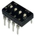 209-4MS - SWITCH SLIDE DIP SPST 100MA 20V
