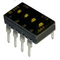 209-4LPST - SWITCH SLIDE DIP SPST 100MA 20V