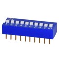 DS01-254-L-10BE - DIP SWITCH, SPST, 2.54 PITCH, RA