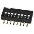 DS05-127-2-08BK-SMT-TR - DIP SWITCH, SPST, 1.27 PITCH, FL