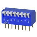 DS02-254-2L-08BE - DIP SWITCH, SPST, 2.54 PITCH, FL