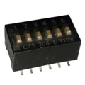 204-6ST - SWITCH SLIDE DIP SPST 50MA 24V